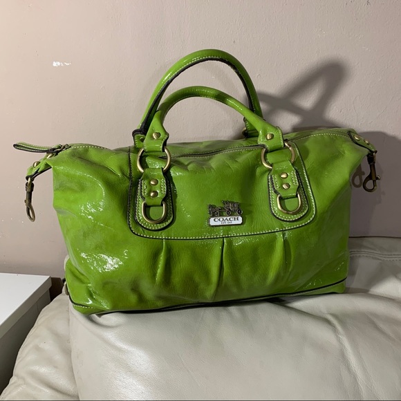 Coach 1941 Womens Handbag Purse Green Purse Bag - Picture 2 of 11